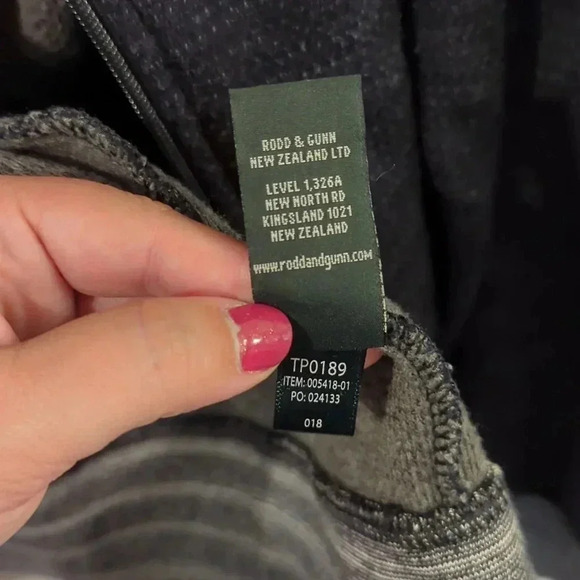 Rodd & Gunn Cardigan‎ Sweater Full Zip Italian Yarn size 2XL Blue & Gray - Picture 7 of 16